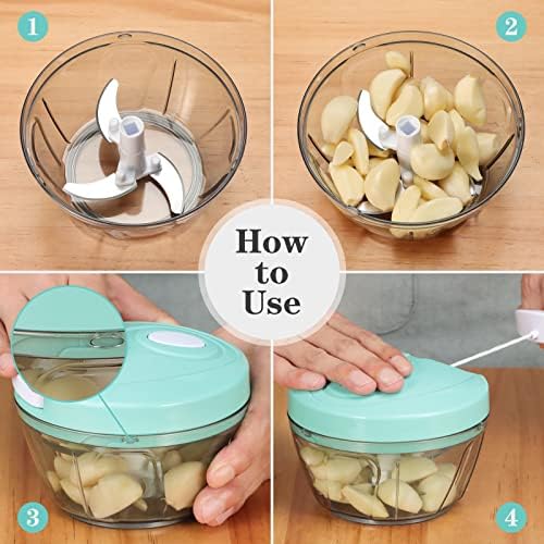 Cambom Manual Food Chopper Vegetable Cutter, Hand String Vegetable Chopper - Image 2