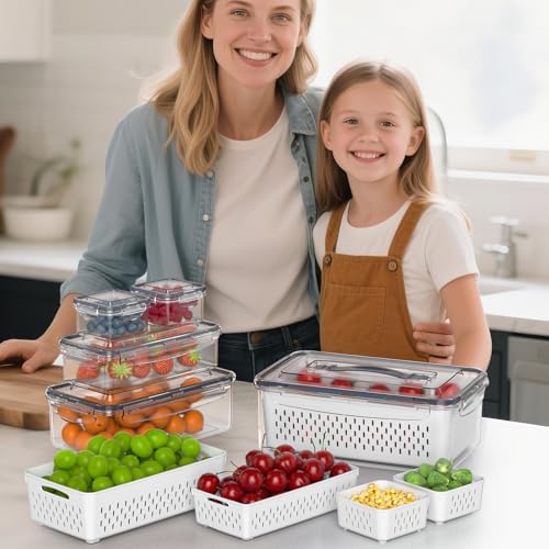Anysig 5 Pack Fridge Fruit Storage Containers - Image 7