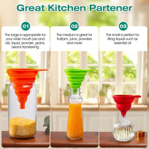 KALAVE Kitchen Funnel Set 6 Pack - Image 5