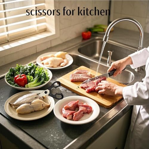Prettyia Kitchen Shears, scissors all purpose kitchen scissors - Image 3