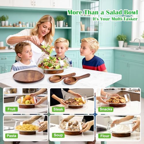 Extra Large Glass Salad Bowl - Image 6
