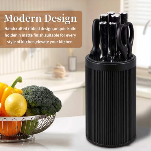 Universal Knife Block Without Knives, Round Knife Holder - Image 3