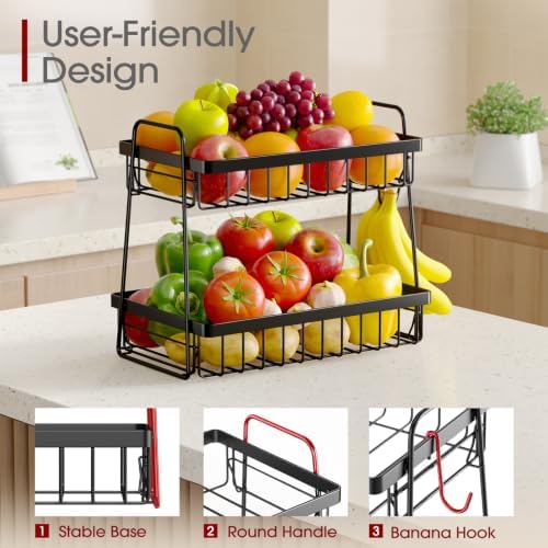 Sakugi Fruit Basket for Kitchen Counter - Image 4
