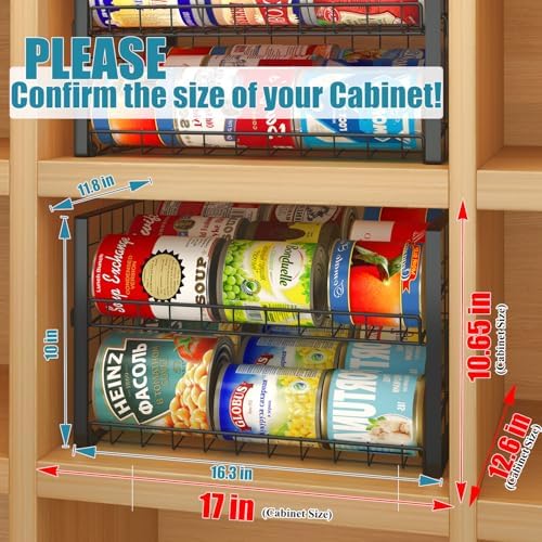 JKsmart 2-Tier Stackable Can Rack Organizer - Image 3