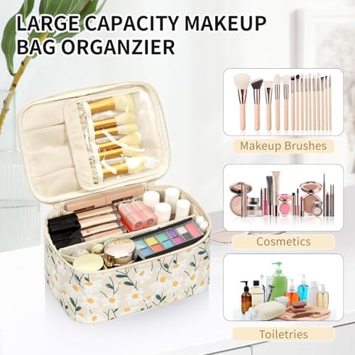 OCHEAL Makeup Bag, Travel Makeup Organizer Bag, Cute Cosmetic Bags - Image 5