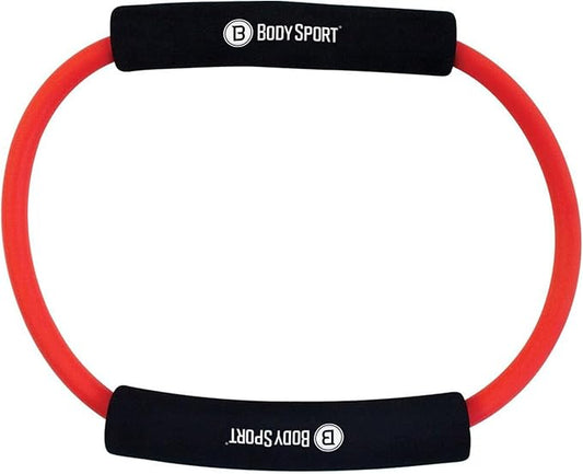Body Sport Loop Tubing , Resistance Band with Foam Pad Handles for Strength Training and Rehabilitation