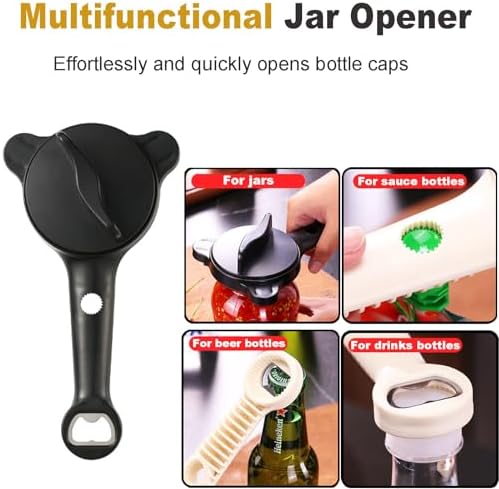 4-in-1 Multi-Functional Retractable Jar & Bottle Opener, Adjustable Stainless - Image 2