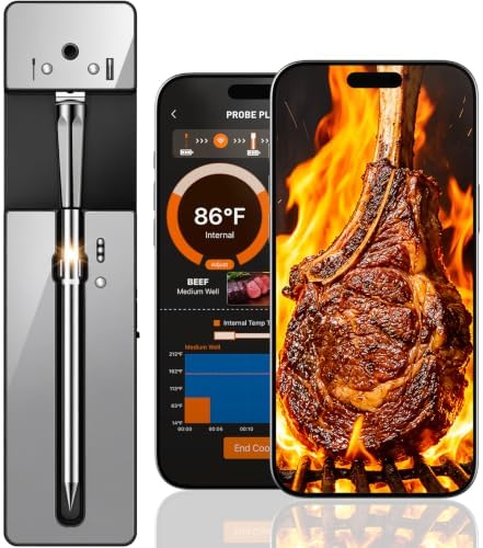 Bluetooth Wireless Meat Thermometer Digital, 0.5S Instant Read by JoyBear