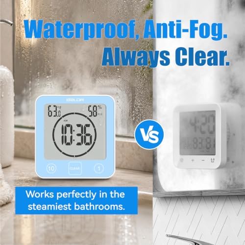 Baldr Shower Clock Waterproof Bathroom Clock - Image 2