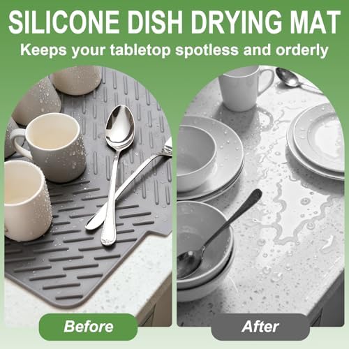 Silicone Dish Drying Mat for Kitchen Counter - Image 5