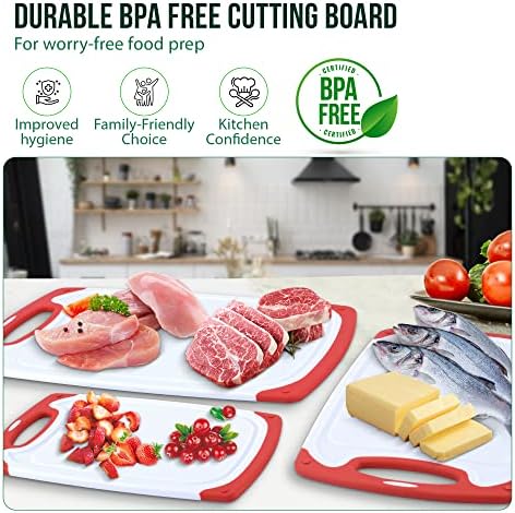 Plastic Cutting Boards for Kitchen, - Image 5
