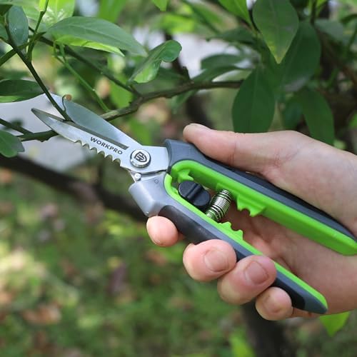 WORKPRO 8" Pruning Shears for Gardening - Image 3