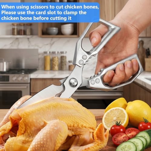 Heavy Duty Kitchen Scissors, Stainless Steel - Image 4