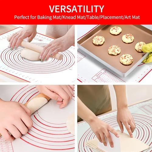 Silicone Baking Mat, 32x24 inch Non Stick Kneading Mat - Image 5