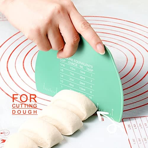 2 Pieces Plastic Bench Scraper, Dough Cutter - Image 3