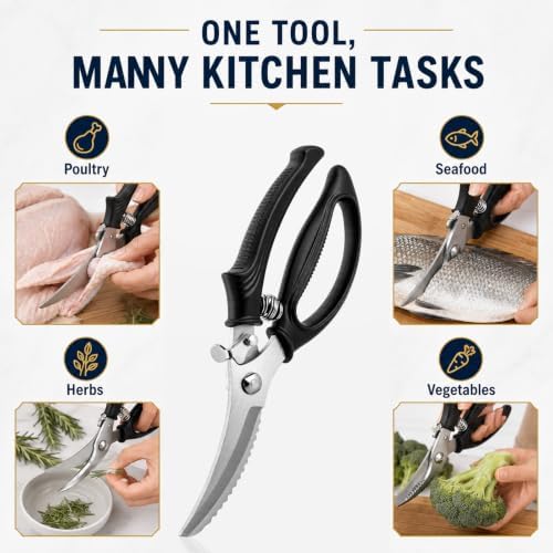 Heavy Duty Poultry Shears, Kitchen Scissors - Image 7