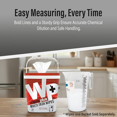 WIPESPLUS Measuring Cup Multi-Task Wipes Measuring Cup, 64 Ounces - Image 6