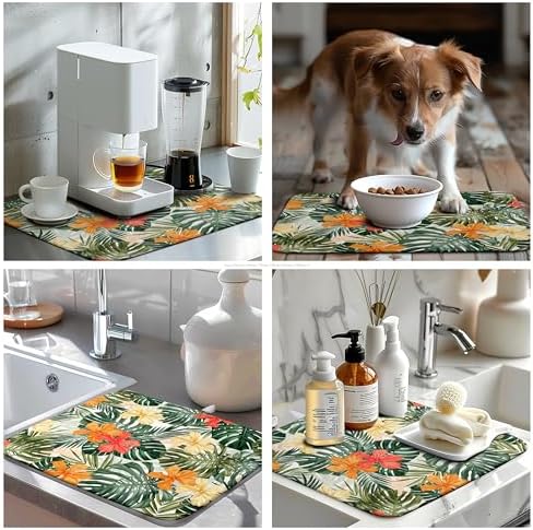 Tropical Leaves Flower Drying Mat - Image 7