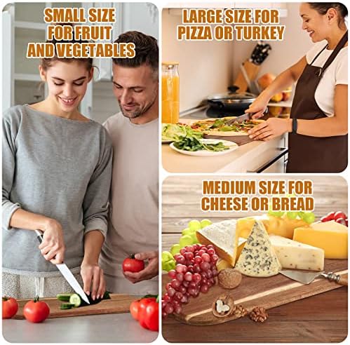 Patelai 12 Packs Wooden Cutting Board Set - Image 4