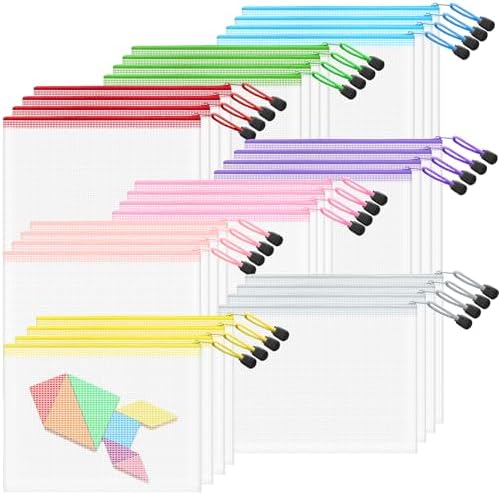 Mesh 32pcs Zipper Pouch Bags by VVCOIIROEI
