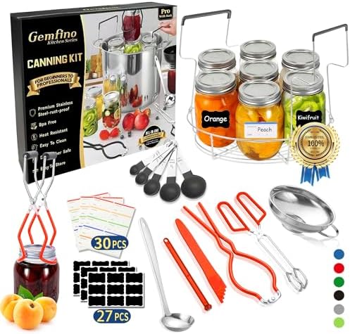 Canning Supplies Starter Kit, Canning Kit Set by Gemfino