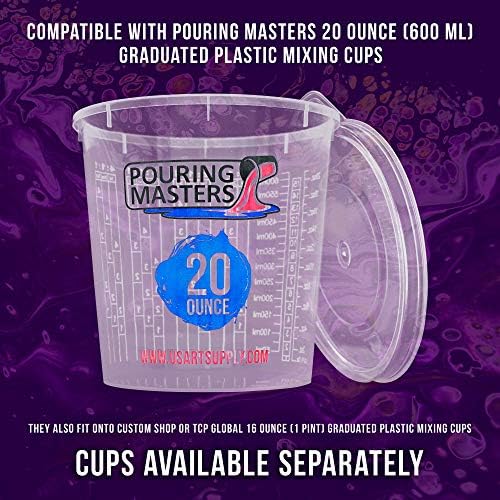 Pouring Masters 12-Pack Mixing Cup Lids - Image 4