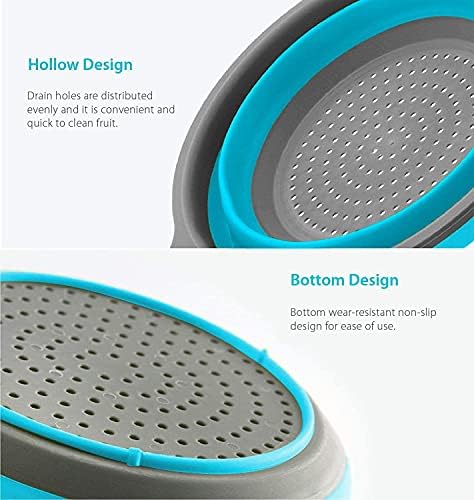 Kitchen Foldable Silicone Strainer Colanders - Image 5