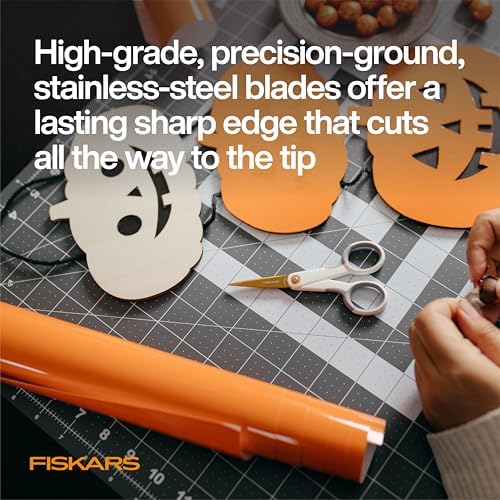 Fiskars 5" Micro-Tip Titanium Scissors, Precision Craft Scissors - Image 4