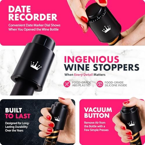VINABON Vacuum Wine Stopper Set - Image 4