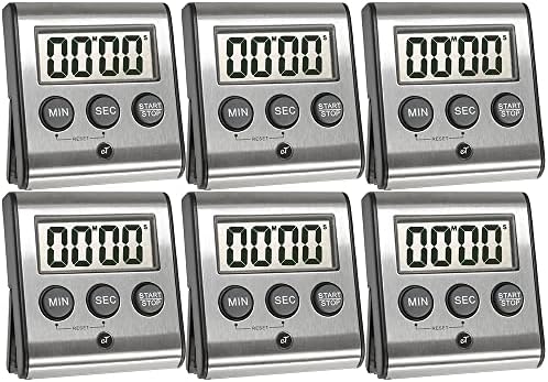 Elegant Digital Kitchen Timer Stainless Steel by eTradewinds