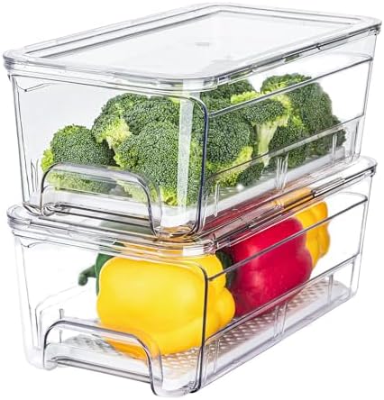 2-Pack Fridge Organizers and Storage by Brippo