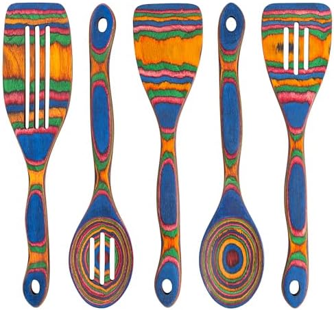 5pc Wood Cooking Utensils Set by HomeBeets