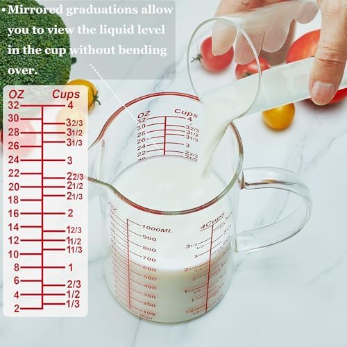 Ackers Mirror Graduated Glass Measuring Cup - Image 4