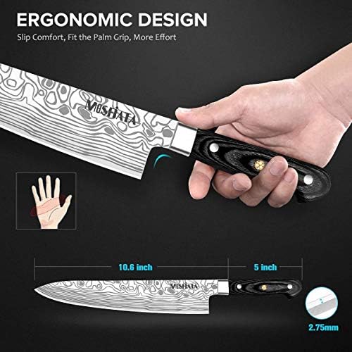 MOSFiATA Chef Knife 10 Inch Super Sharp Professional Kitchen Knife - Image 3