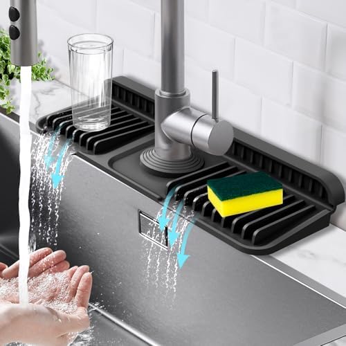 14.6-Inch Kitchen Sink Splash Guard Mat | 7° Slope by Hugro+Tarfive