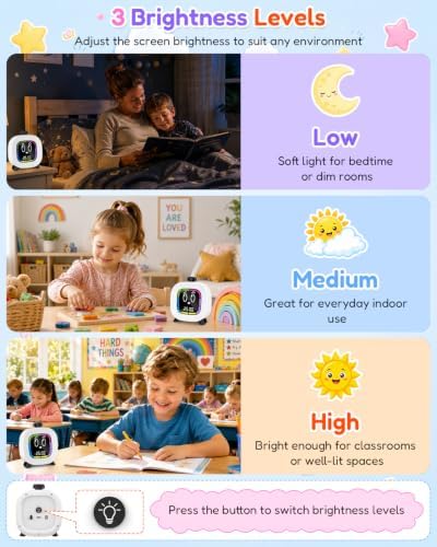 Digital Visual Timer for Kids ADHD, 99-Minute Countdown, Rechargeable - Image 5