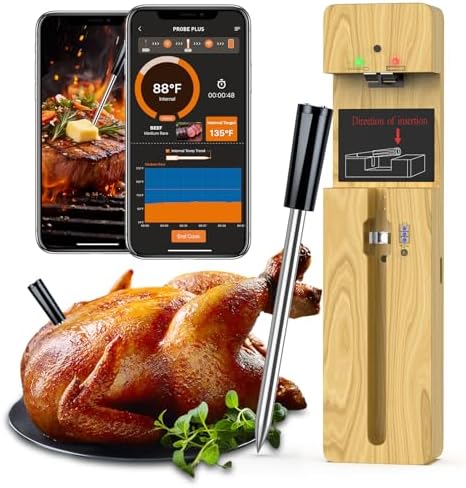 Wireless Meat Thermometer Bluetooth by MOGUNDAM