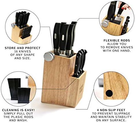 Bamboo Universal Knife Block - Image 4