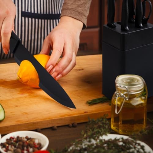Kitchen Knife Set with Knife Block, 7-Piece Kitchen Knife Block Set - Image 6