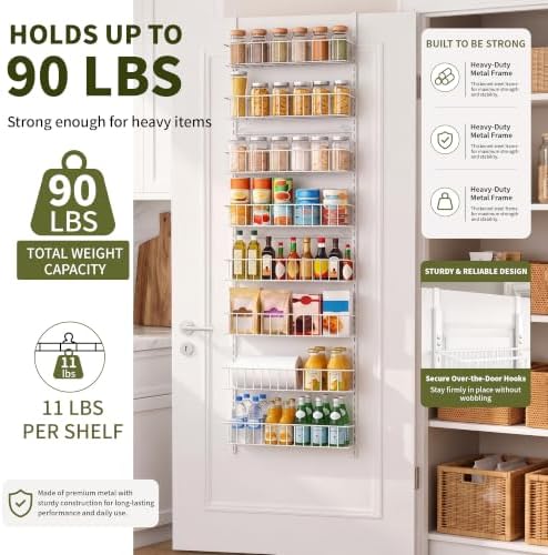 ElegantArray 8-Tier Pantry Door Organizer - Image 4