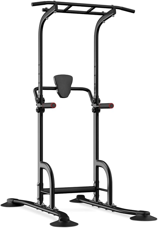 BangTong&Li Power Tower, Pull Up Bar Dip Station/Stand for Home Gym Strength Training Workout Equipment