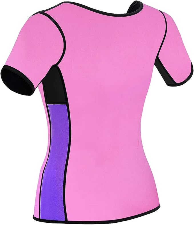 NonEcho Women Sauna Body Shaper Sweat Suit Sleeve Spa Cami Hot Neoprene Slimming Workout Vest Waist Trainer Top
