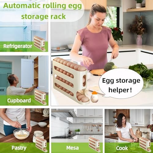 Egg Holder for Fridge, Egg container for refrigerator, Space-Saving Automatic - Image 6