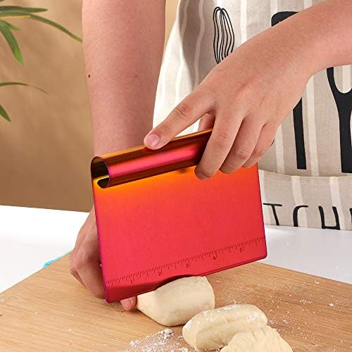 Stainless Steel Multifunctional Flour Scraper Mirror Polished Cake & Pizza - Image 4