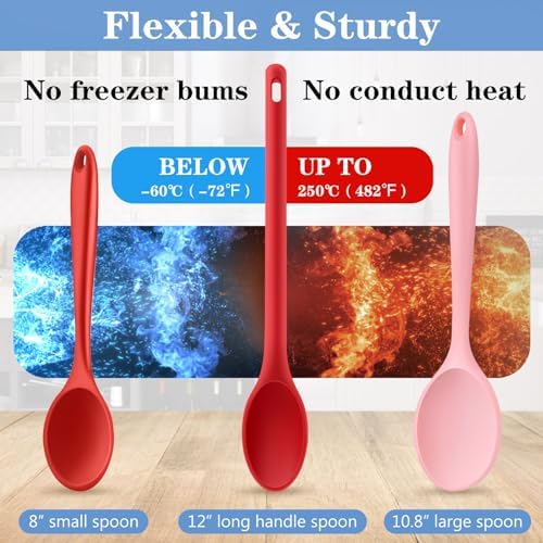 Long handle Silicone Mixing Spoon - Image 3