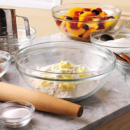Duralex Made In France Lys Stackable 9-Piece Glass Bowl Set - Image 2