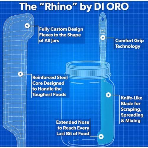 DI ORO Silicone Jar Spatula Set - Image 3