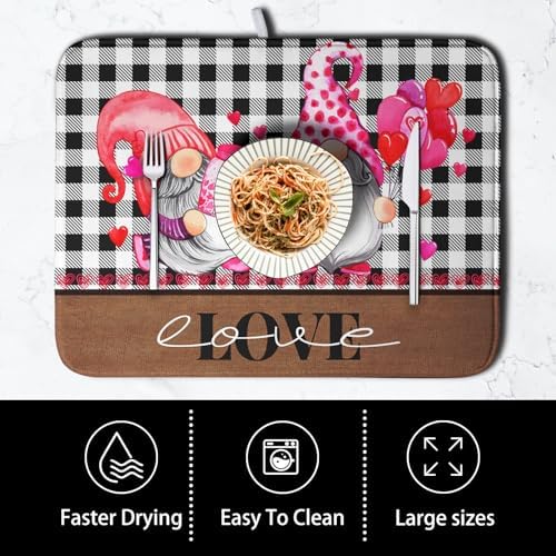 Valentine's Day Dish Drying Mats - Image 4