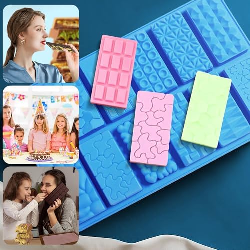2026New 1inch Deep Small Chocolate Bar Mold - Image 3