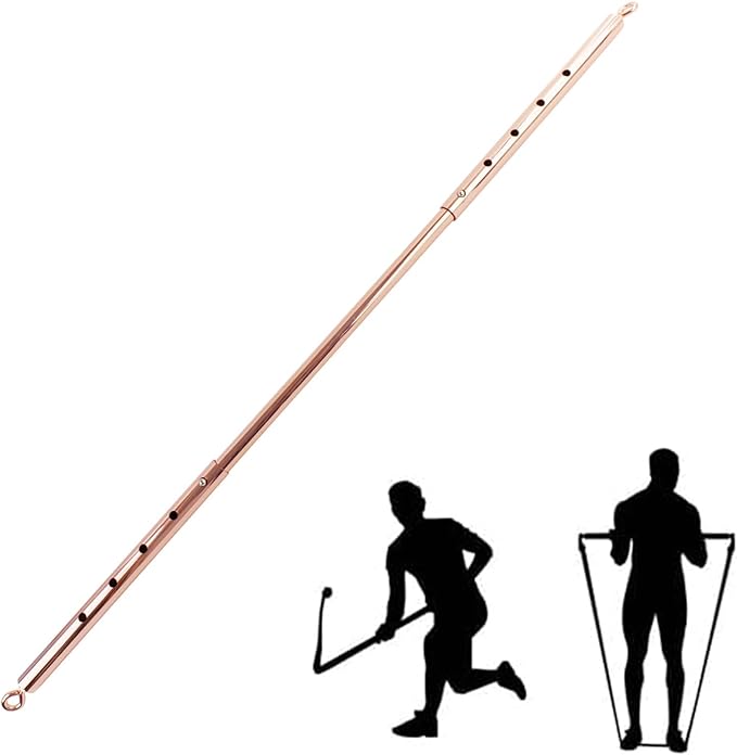 Spreader Bar Heavy Duty Expandable Rose Gold Stainless Steel Bar, Yoga Training Fitness Gear, Workout Bar,Home Gym Kit